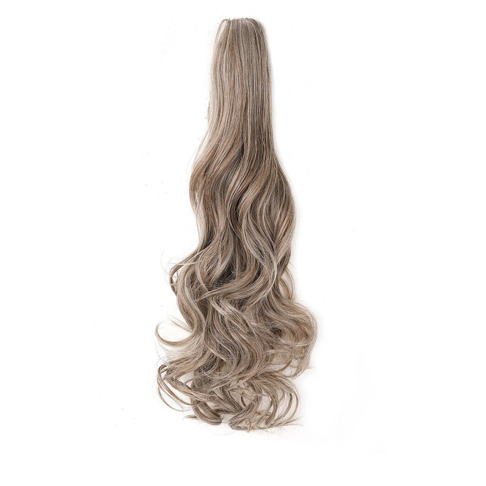 Claw Clip Ponytail Extension – Long Curly & Wavy Synthetic Hairpiece for Women & Girls (18/24 Inch)