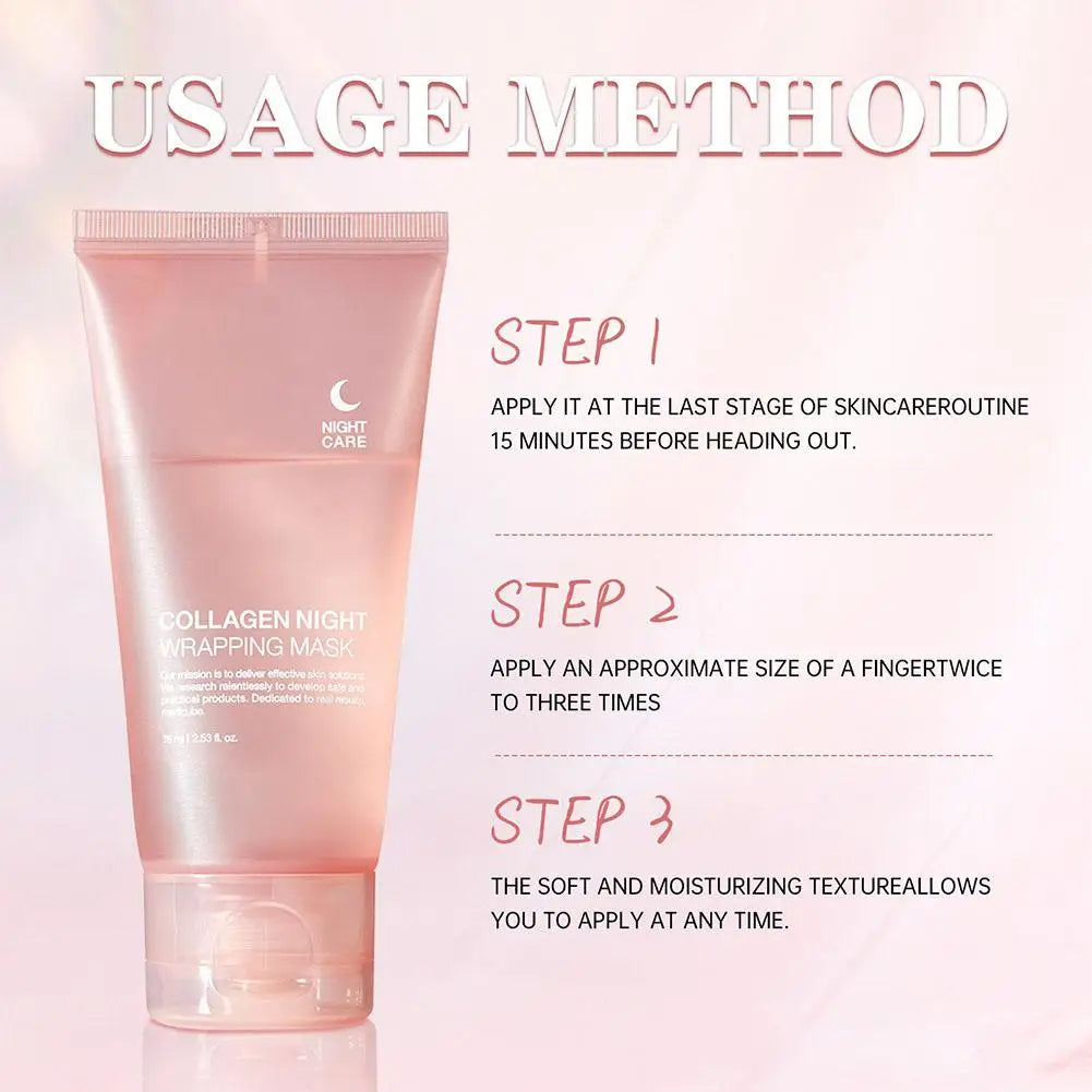 Collagen Overnight Peel-Off Mask 75 ml – Wrinkle Care & Pore Cleanse