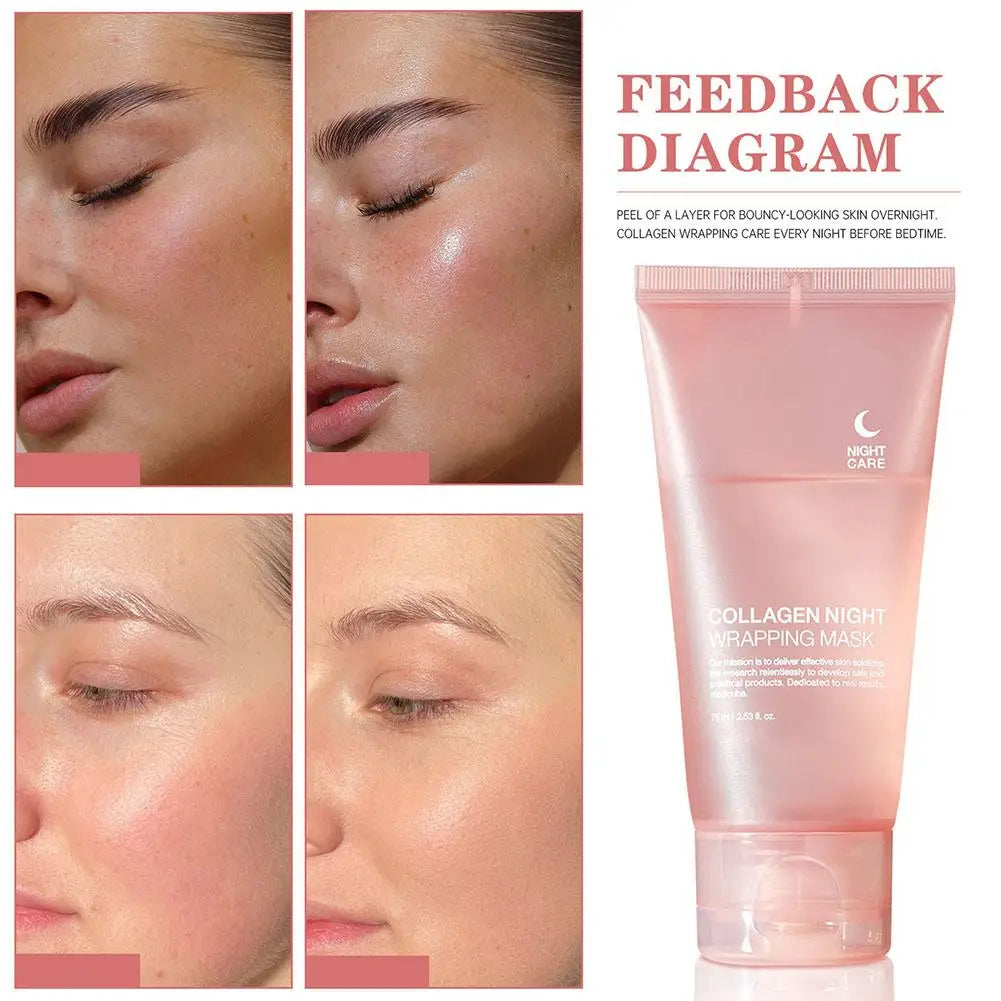 Collagen Overnight Peel-Off Mask 75 ml – Wrinkle Care & Pore Cleanse