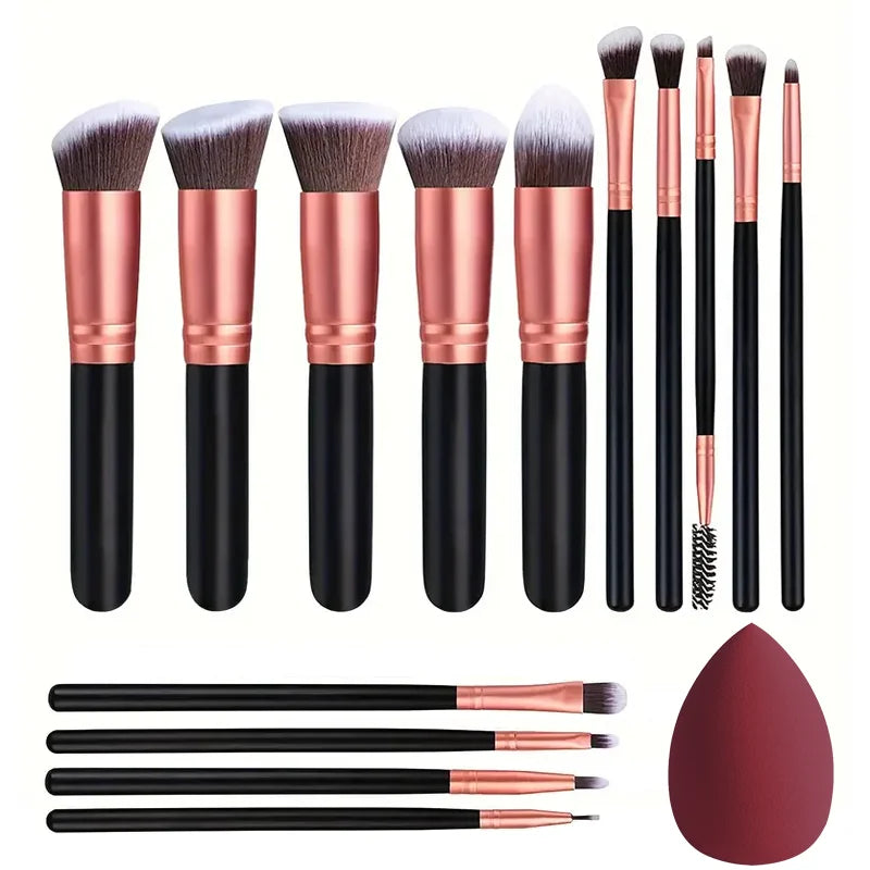 NEW 14PCS Makeup Brushes Set Soft Fluffy Foundation Blush Powder Eyeshadow Blending Female Cosmetics Beauty Tool Christmas Gift