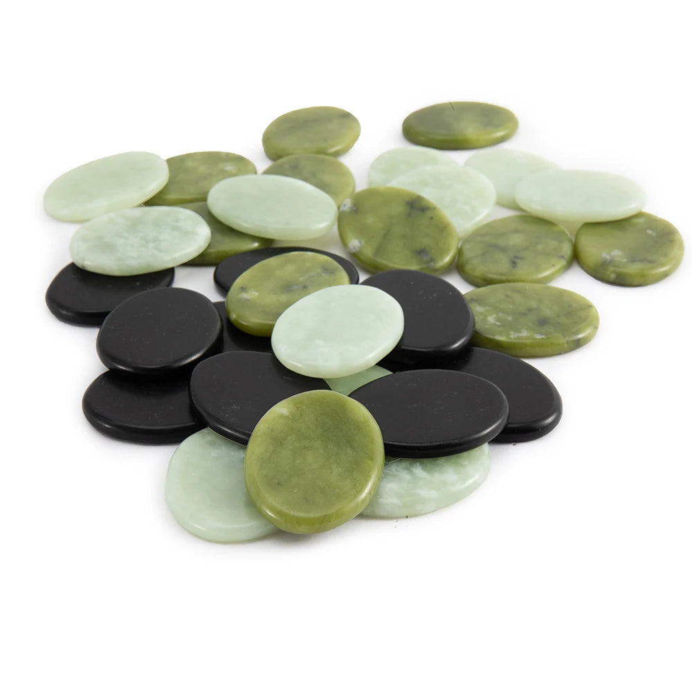 1Pair Hot/Cold Compress Eye Cover Natural Jade Eye Mask Face Massage Manual Massage Tool for Face Back Neck Beauty Skincare Tool