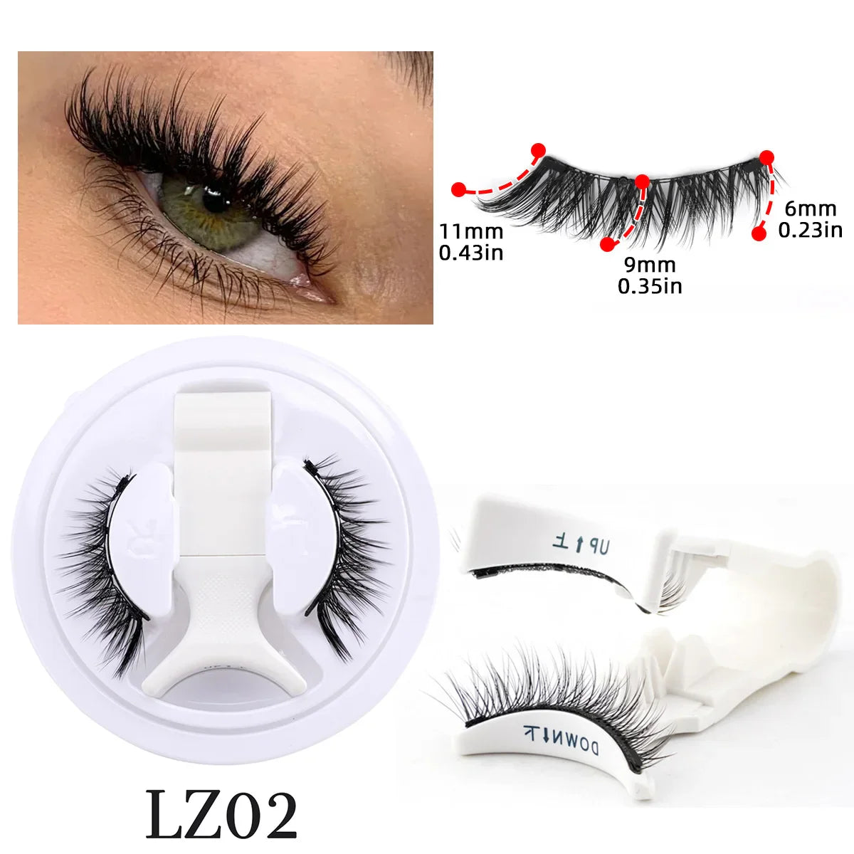 Magnetic Eyelash Set: Handmade Fluffy Faux Mink Lashes with Reusable Natural False Eyelashes and Magnetic Tweezers for Makeup Application
