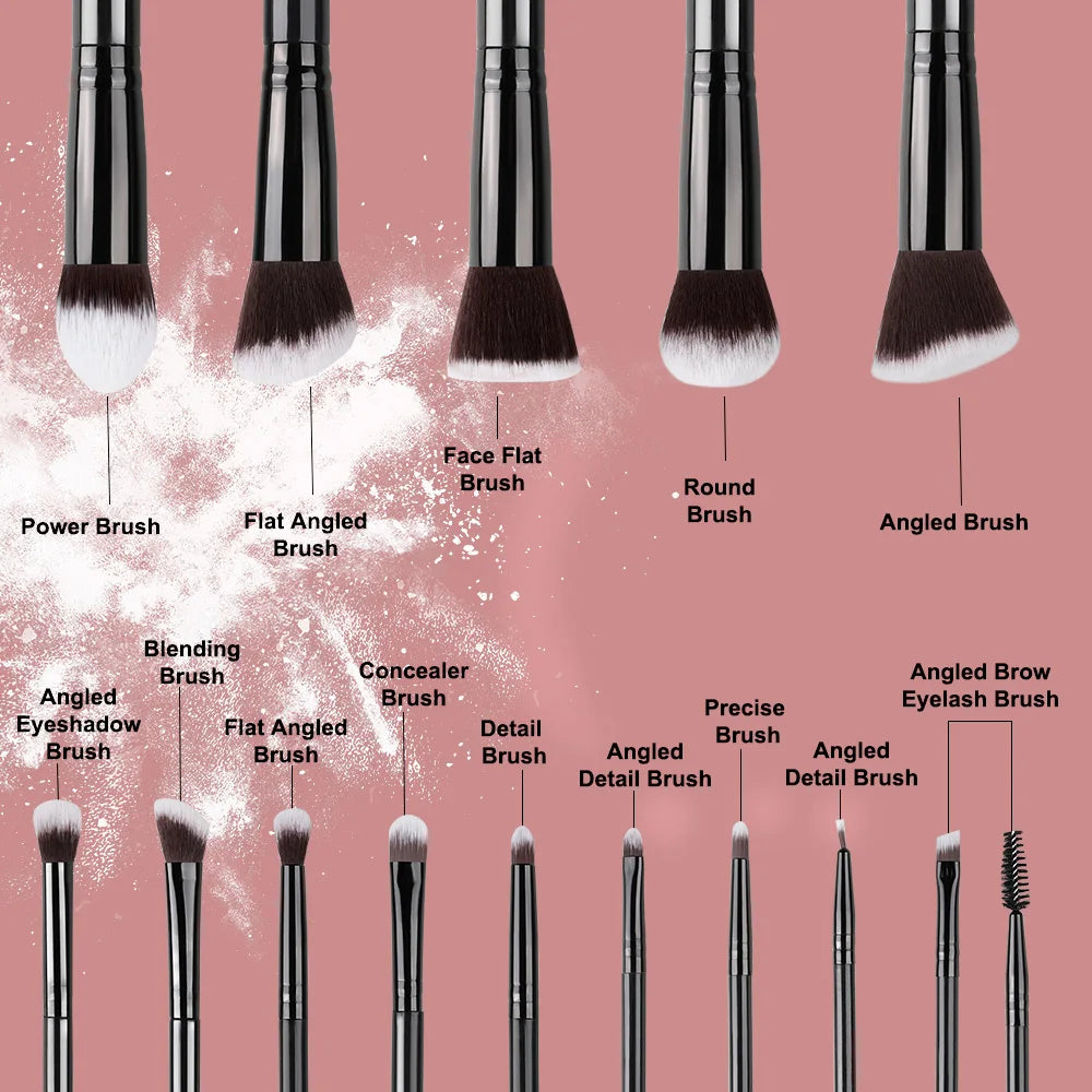 NEW 14PCS Makeup Brushes Set Soft Fluffy Foundation Blush Powder Eyeshadow Blending Female Cosmetics Beauty Tool Christmas Gift