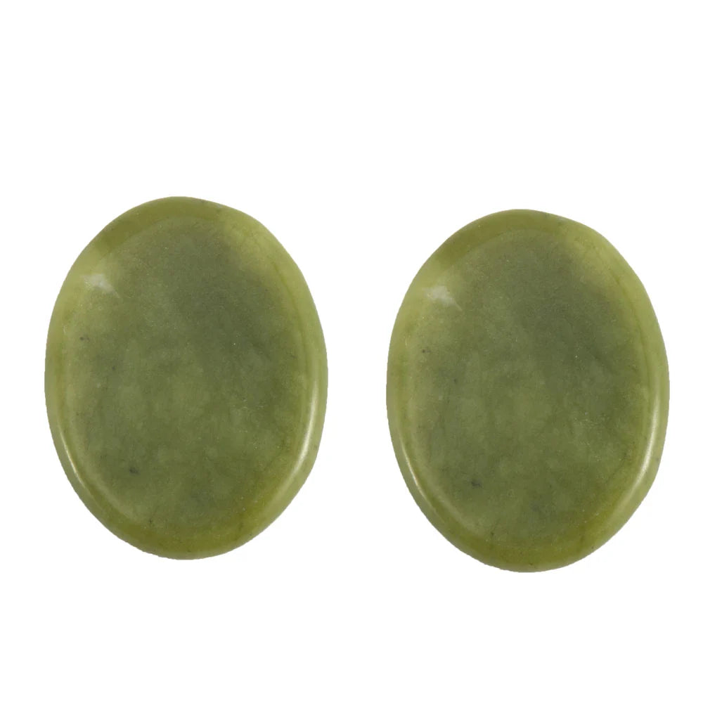 Natural Jade Eye Mask with Hot/Cold Compress for Facial and Neck Massage - Beauty and Skincare Tool