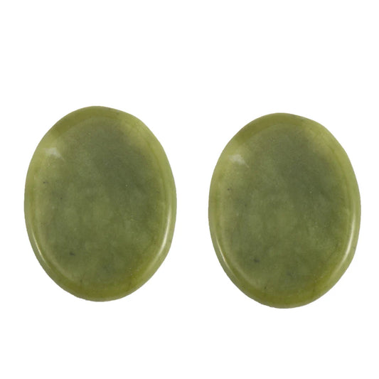 Natural Jade Eye Mask with Hot/Cold Compress for Facial and Neck Massage - Beauty and Skincare Tool