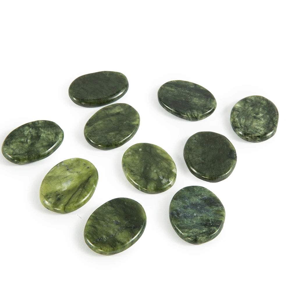 1Pair Hot/Cold Compress Eye Cover Natural Jade Eye Mask Face Massage Manual Massage Tool for Face Back Neck Beauty Skincare Tool