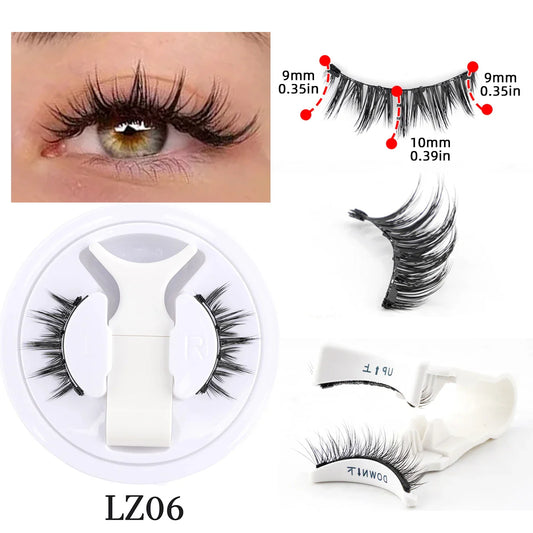 Magnetic Eyelash Set: Handmade Fluffy Faux Mink Lashes with Reusable Natural False Eyelashes and Magnetic Tweezers for Makeup Application